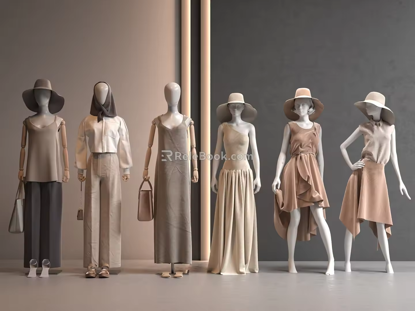 Modern Clothing Store Model 3d model