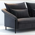 Double sofa Sofa Pillow 3d model