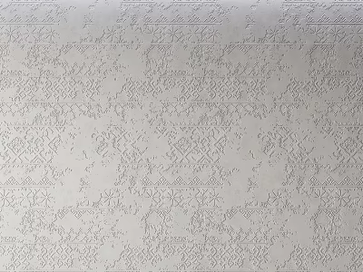 Textured Wall With Intricate Geometric Patterns For Modern Interior Decor 3d model