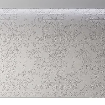 Textured Wall With Intricate Geometric Patterns For Modern Interior Decor 3d model
