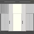 Elevator door elevator lift button trash can stainless steel elevator 3d model