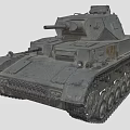 Vintage Military Tank With Detailed Tracks Turret And Gun Barrel Design