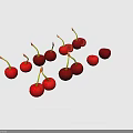 Juicy Red Cherries Fresh Whole and Halved Arranged on Dark Background