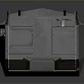 Gray Long Industrial Structure Featuring PA 13.22 Circular Openings And Step Design