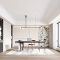 Modern study 3d model