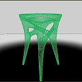 Modern Leisure Chair With Transparent Acrylic Material And Unique Hollow Design