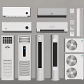 Different Types Of White Home Appliances Including Air Conditioners And Fans