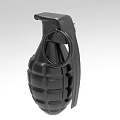 Unique Black Grenade Shaped Decorative Ornament Set for Home Decor Sculpture Piece