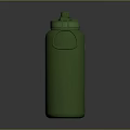 Durable Green Water Bottle With Secure Lid And Convenient Strap For Daily Use