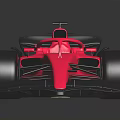 Sleek Pink F1 Style Race Car With Streamlined Body And Black Wheels On Dark Background