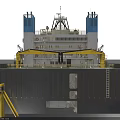Efficient Car Transport Using Dockwise Semi Submersible Red Hull Vessel 3d model