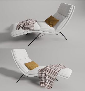 Modern chaise longues chaise lounge 3d model