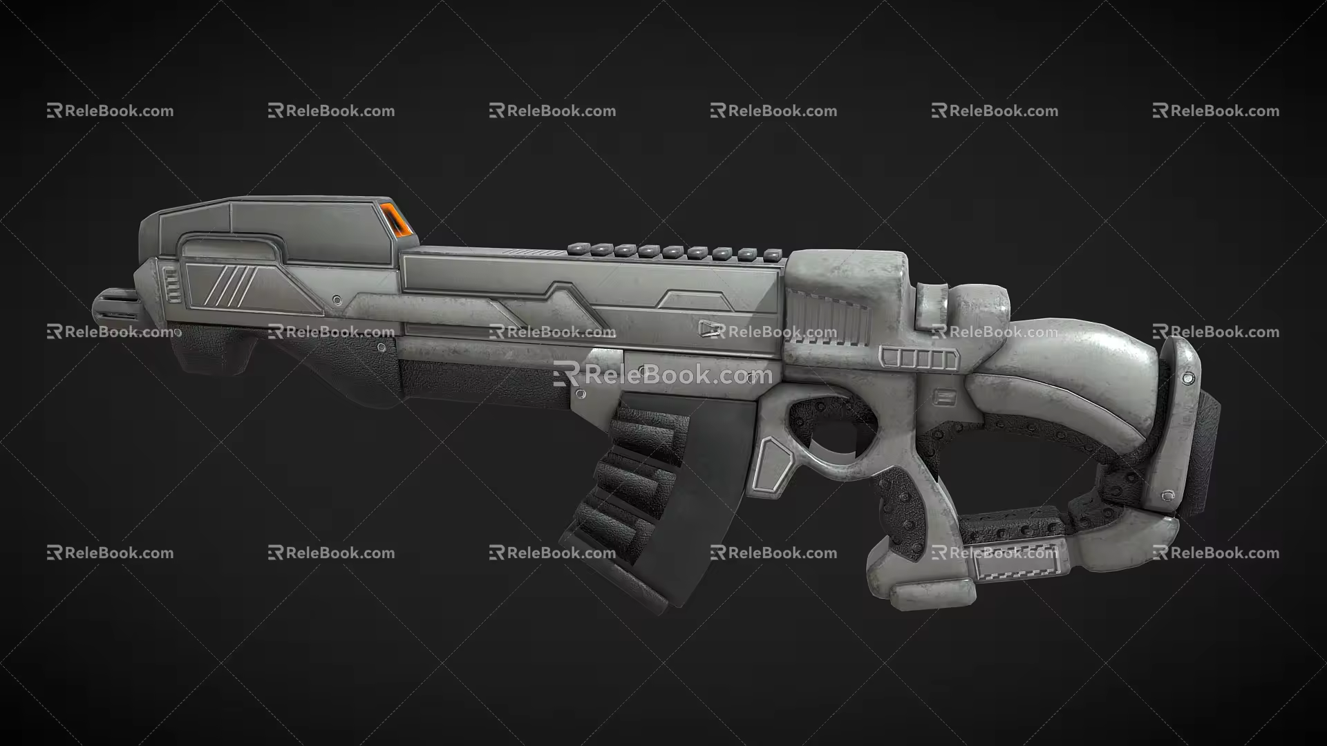 Machine Gun Sci-Fi Weapon Future Weapon 3d model