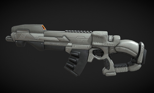 Machine Gun Sci-Fi Weapon Future Weapon 3d model