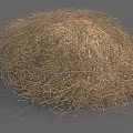 Dried Flowers And Grass Pile With Natural Fibrous Texture And Organic Look