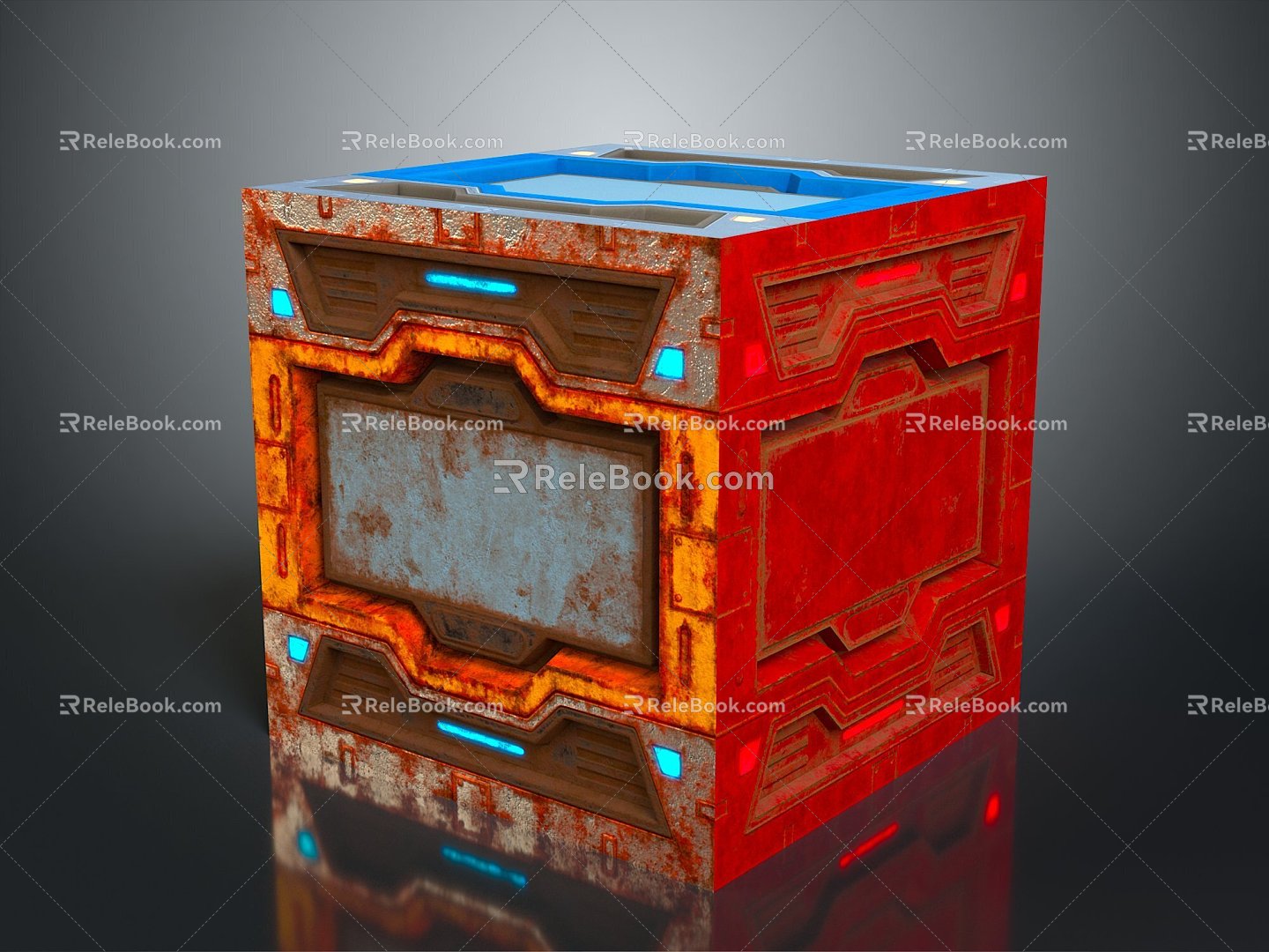 Science Fiction Box Science Fiction Box Military Box Password Box Military Supplies Science Fiction Supplies Science Fiction Password Box 3d model