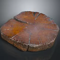 Wooden Tree Stump Shaped Coffee Table With Natural Texture For Home Living Room Decor