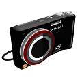 Fujifilm X S1 Ultra Zoom Digital Camera With Black Body Red Ring And Silver Accents