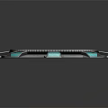 Futuristic Circular Equipment Featuring Blue Illuminated Panels And Sleek Modern Design