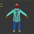 Modern Police Uniform Officer 3d model