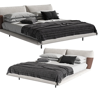 Bonaldo double bed 3d model