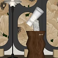Modern table lamp table lamp floor lamp side table lamp 3d model