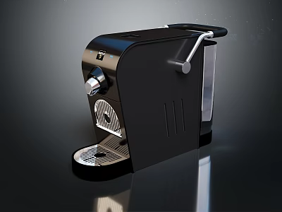 Sleek Black Desktop Computer Tower With Modern Design And Ventilation Features 3d model
