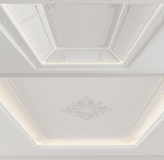 European-style ceiling 3d model