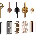 new chinese style door handle 3d model
