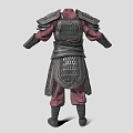 military uniform ancient military uniform ming dynasty armor armor armored soldier equipment clothing ancient costume ancient warrior 3d model