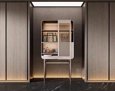 Modern Light Luxury Wine Cabinet Mini Bar Wine Cabinet Bar Counter Wine Cabinet Red Wine Cabinet Finished Wine Cabinet Side Cabinet Wine Cabinet 3d model