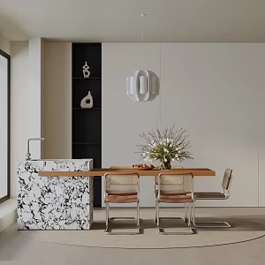 Modern table combination 3d model