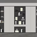 Modern bookcase 3d model