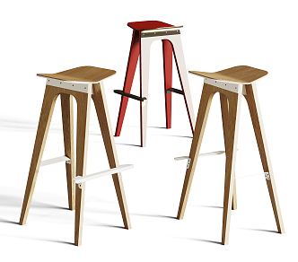 Modern Bar Stool Bar Chair 3d model