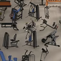 Comprehensive Collection of Sports Equipment Including Treadmills Dumbbells Weight Benches and Exercise Machines