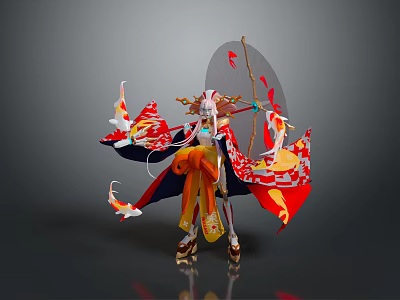 Female Elf Cartoon Witch Magic Witch Magic Girl Magician Elf Mage Warlock Wizard 3d model