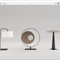 Stylish Modern Table Lamps With Geometric Shapes Metal Frames And Lampshades