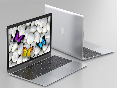 Modern Laptop Apple Laptop 3d model Modern Laptop Apple Laptop 3d model