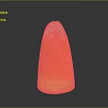 Stone And Wood Decorative Cone Shaped Object With Yellow Orange White Tones On Black Reflective Surface