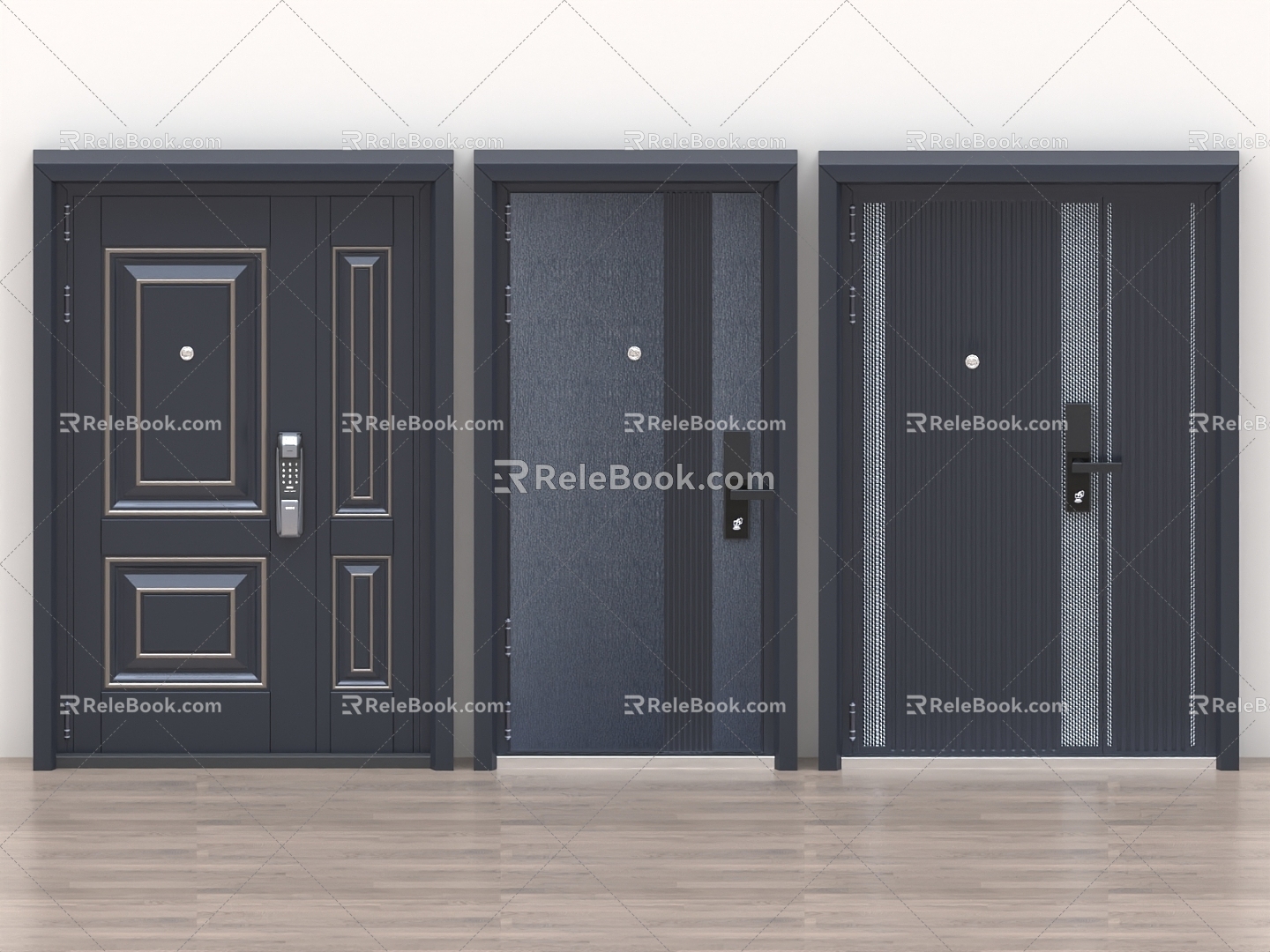 Security Door Wooden Door Glass Door Room Door Meeting Room Door Password Door Single Door Double Door 3d model