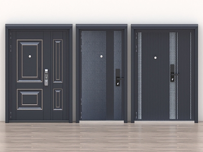 Security Door Wooden Door Glass Door Room Door Meeting Room Door Password Door Single Door Double Door 3d model