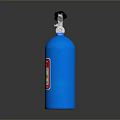 Car Equipped With Blue NoE Gas Cylinder For Vehicle Safety Use