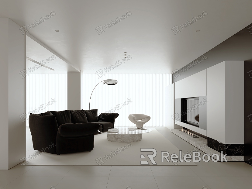 Minimalist Living Room model