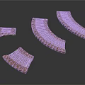 Building Curved Brick Architectural Decorative Elements With White Inlay Details