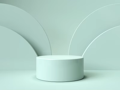 Modern e-commerce background General geometric e-commerce background Enterprise business. 3d model