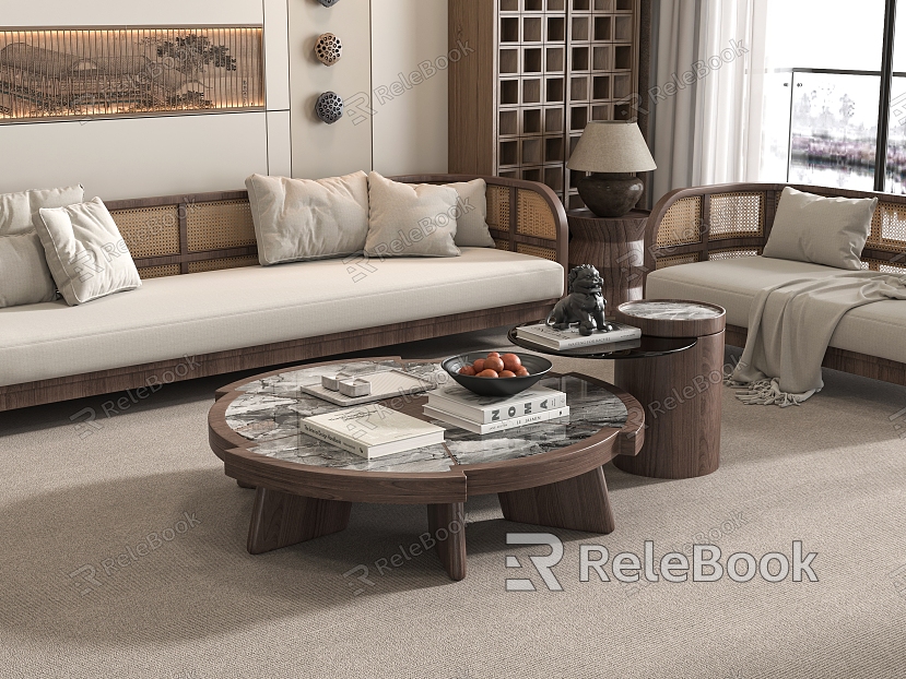 Middle Ancient Style Coffee Table model