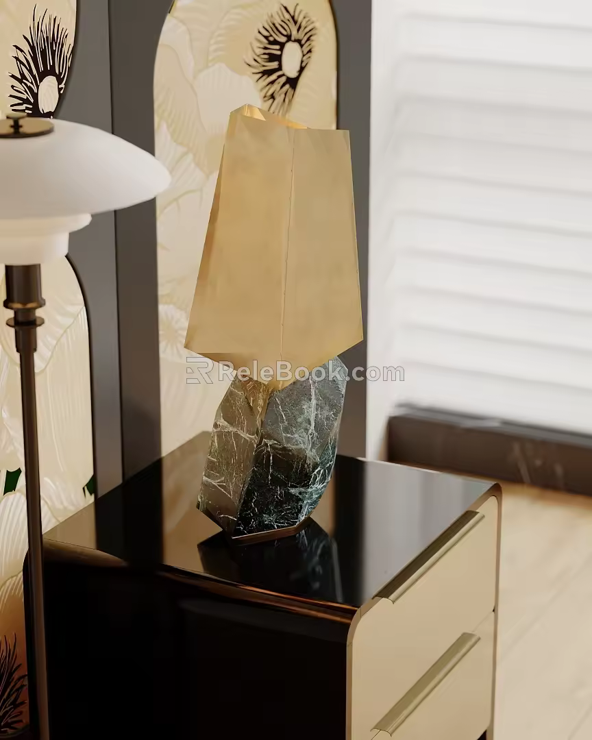 Table lamp table lamp side 3d model