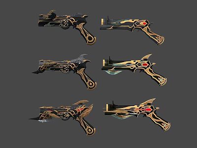Luxury musket 3d model