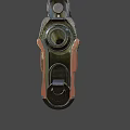 Modern Tactical Weapon With Black And Brown Metallic Frame And Ergonomic Grip 3d model