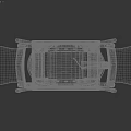 Sturdy Black Outdoor Grill With Stand And Side Shelves Perforated Panel Design